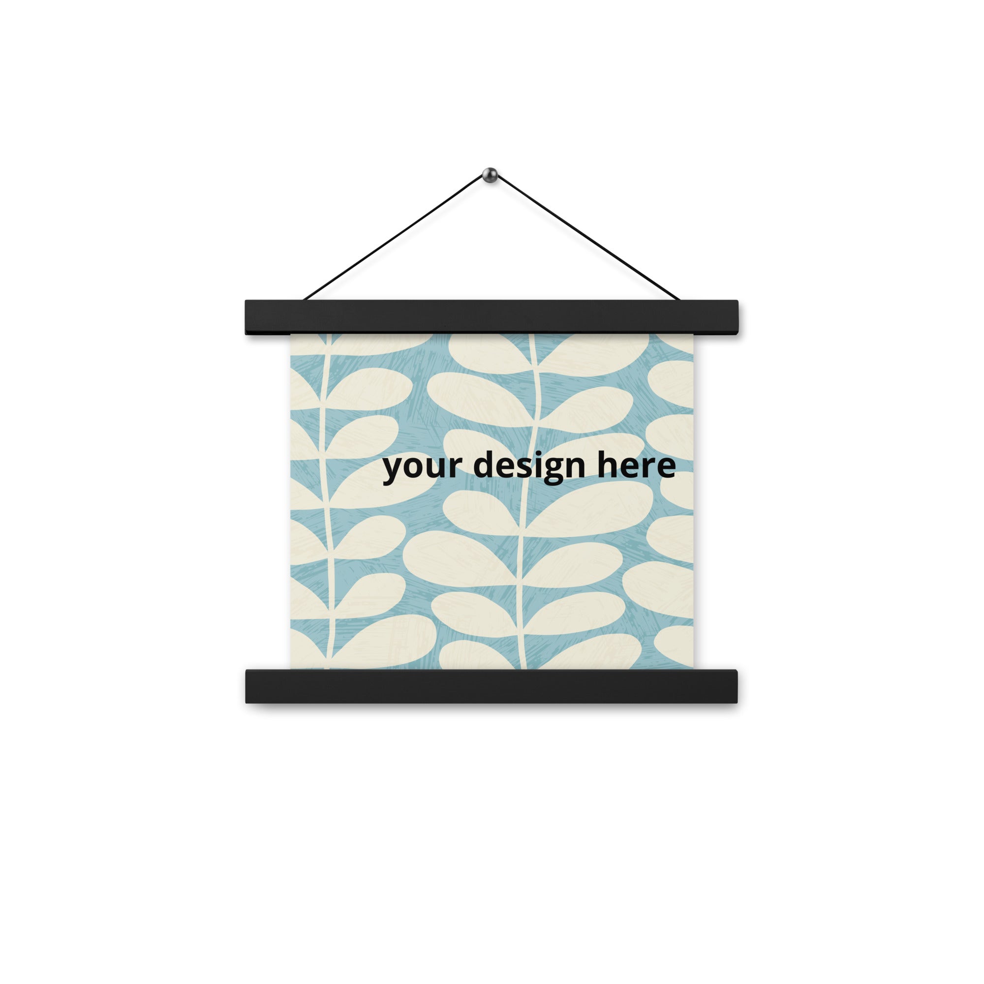 Poster with hangers