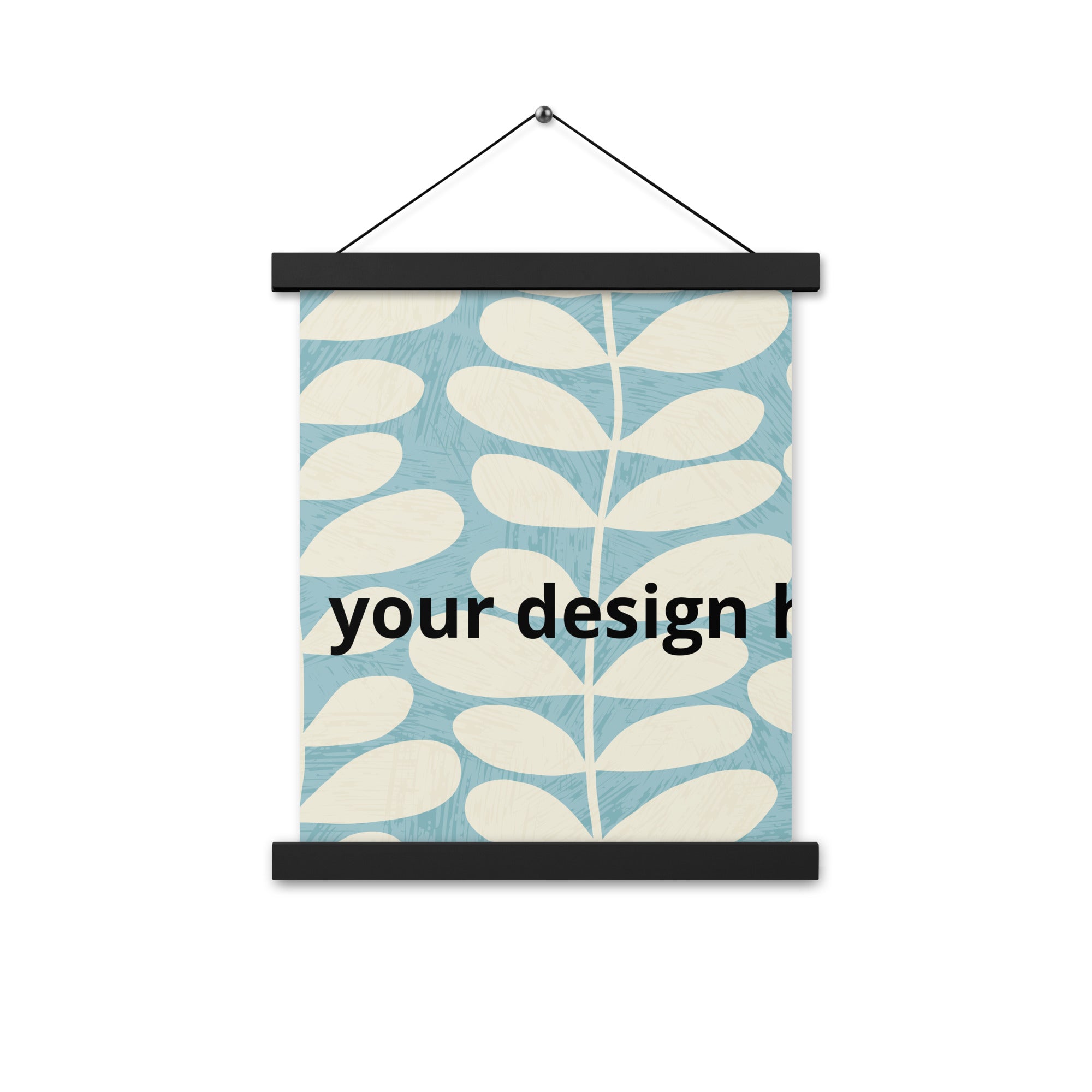 Poster with hangers
