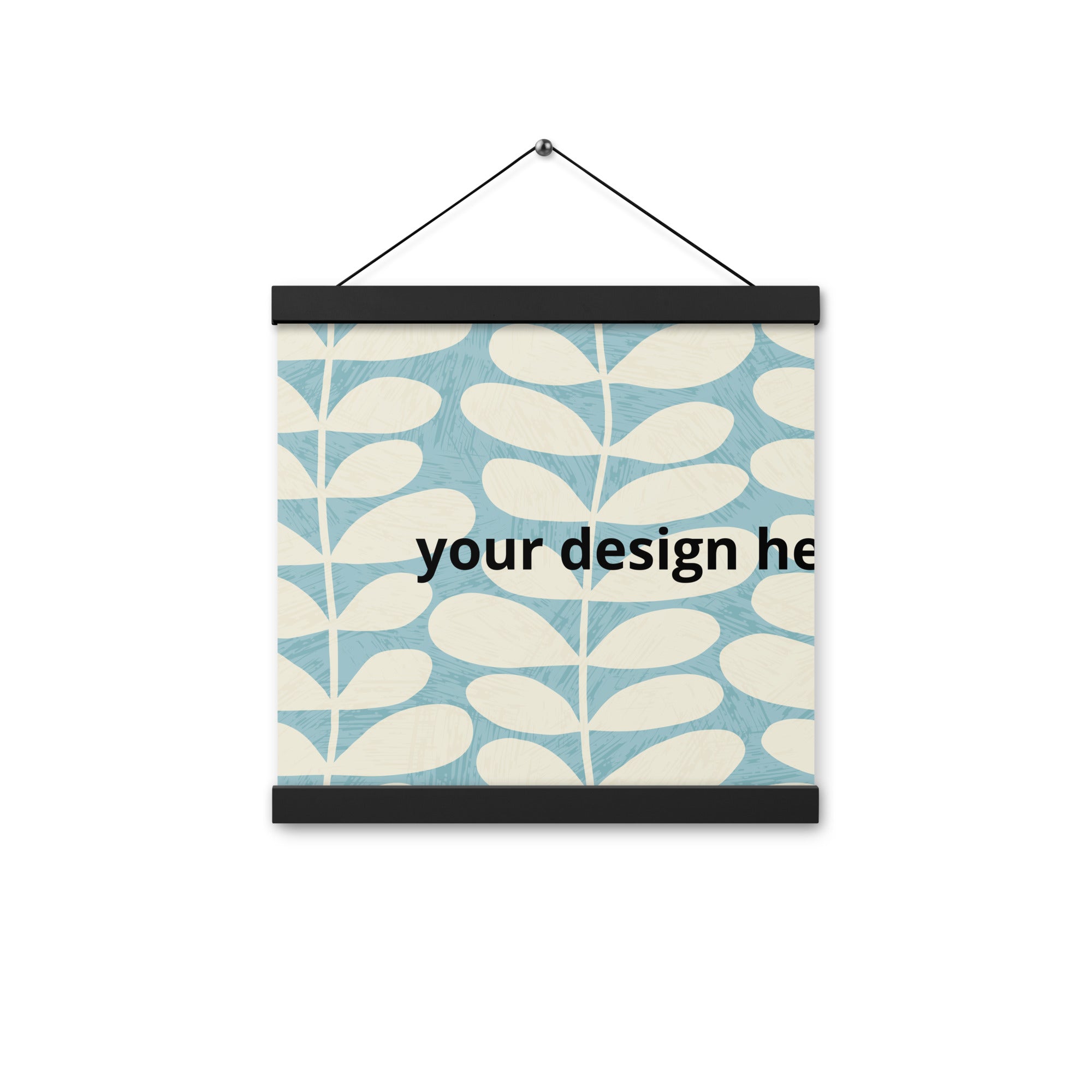 Poster with hangers