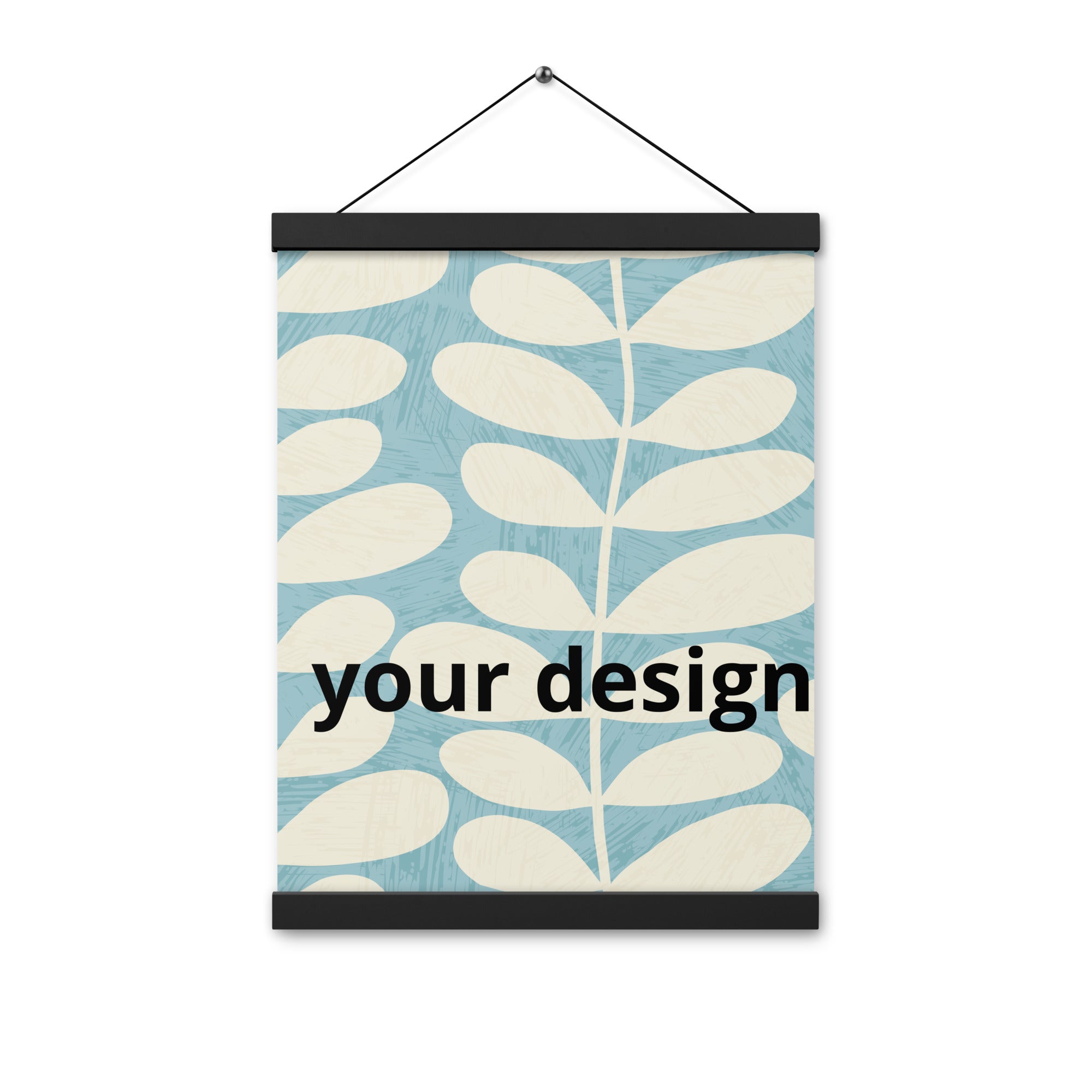 Poster with hangers