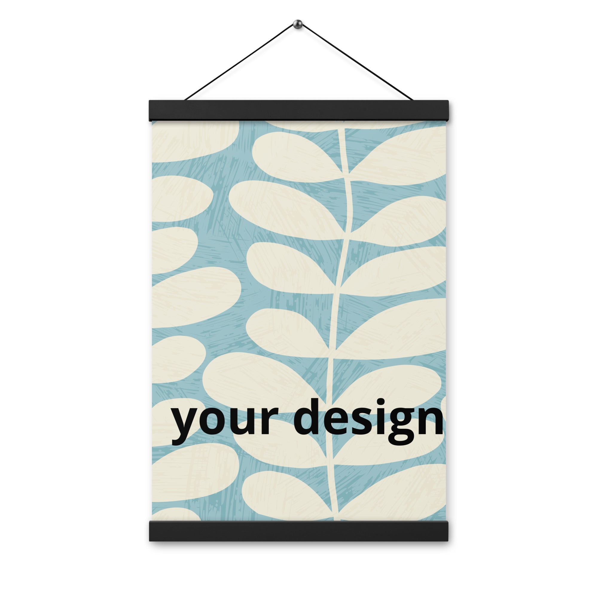 Poster with hangers