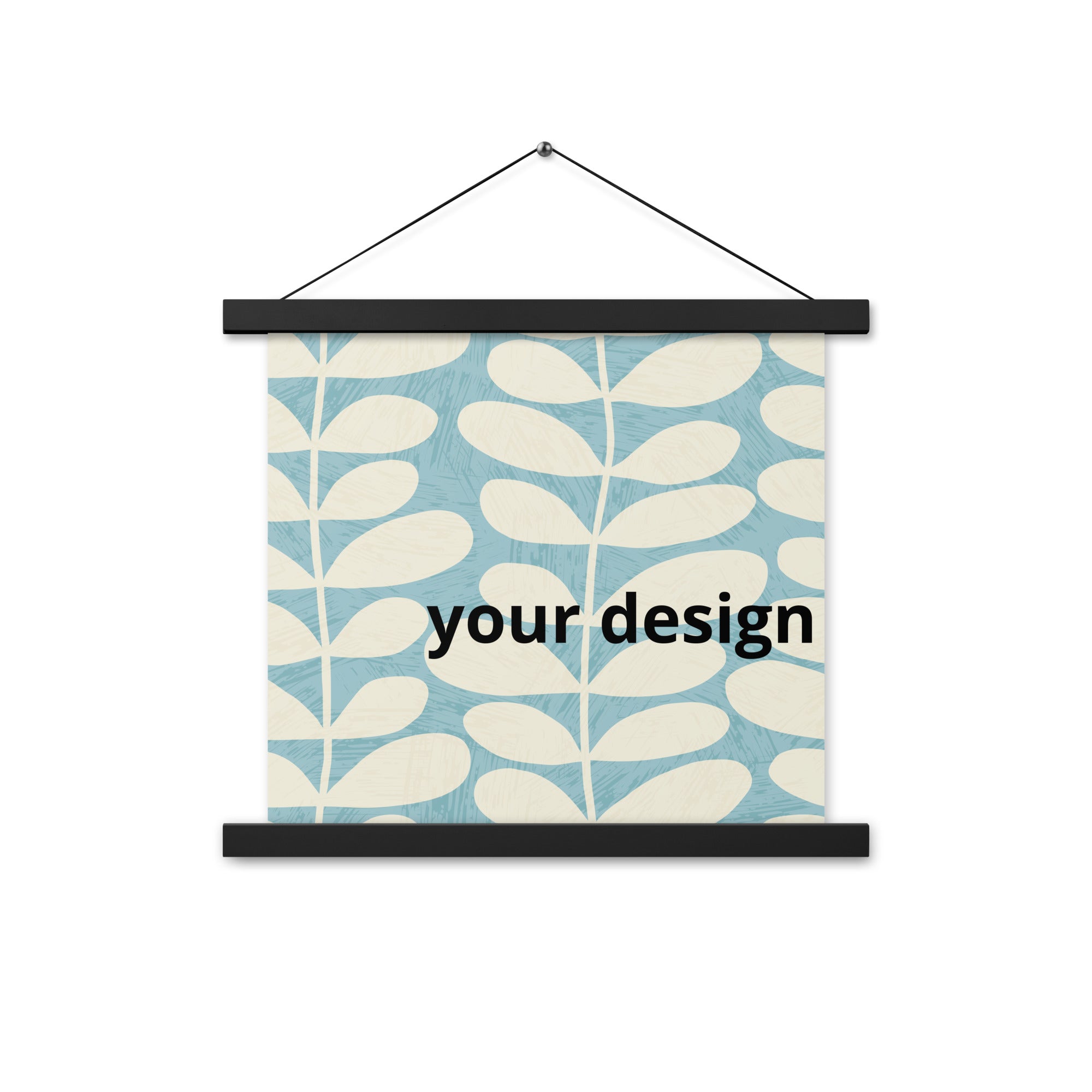 Poster with hangers