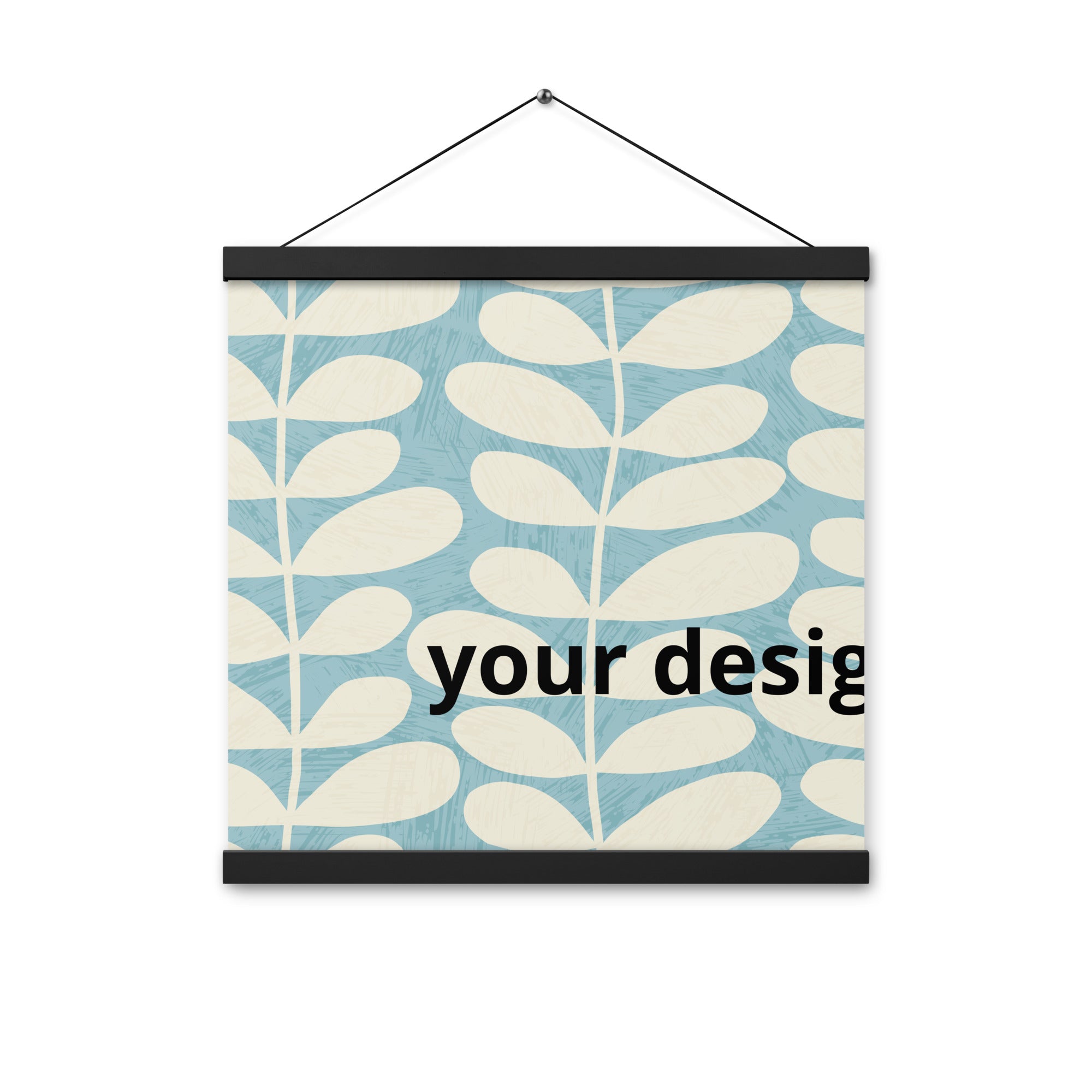 Poster with hangers