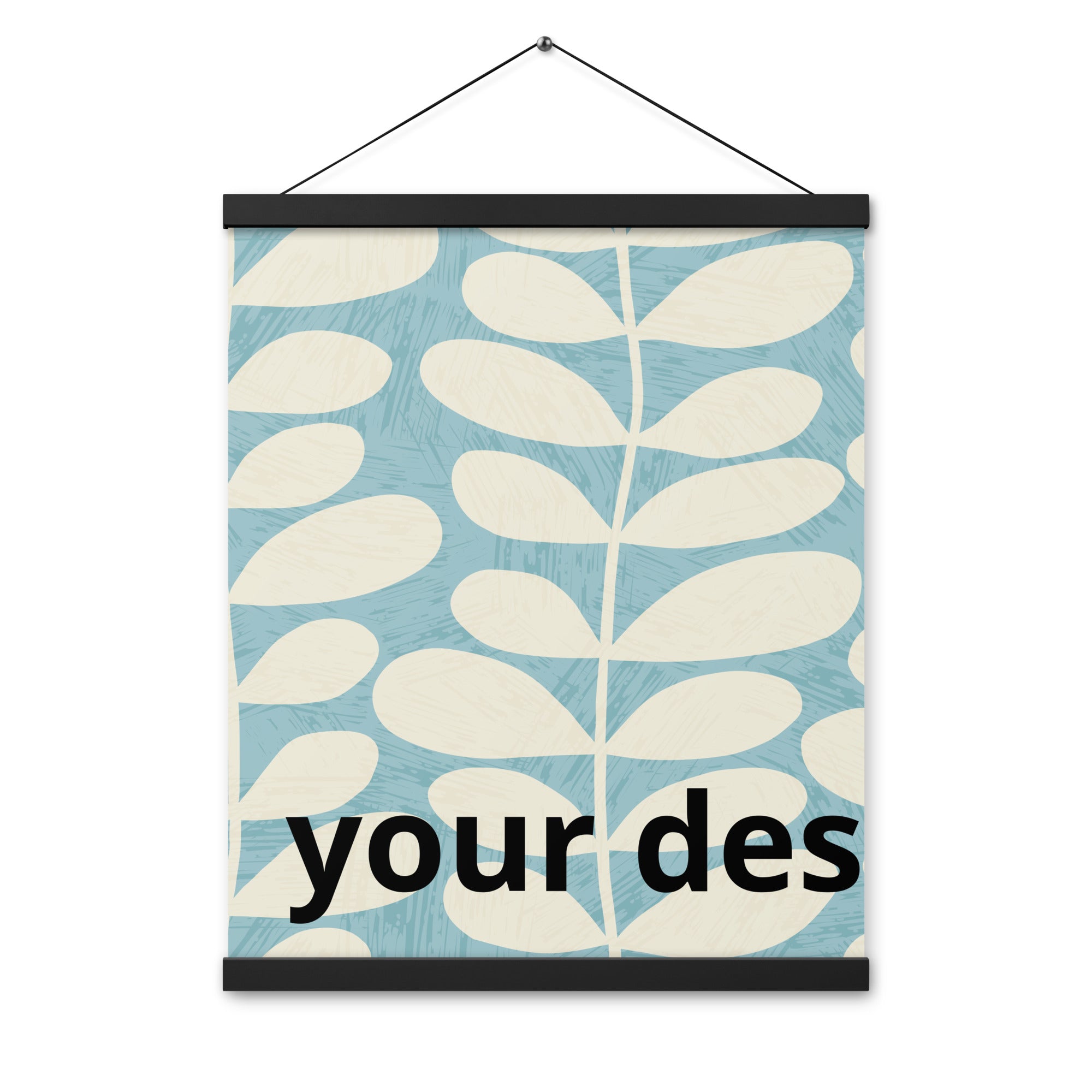 Poster with hangers