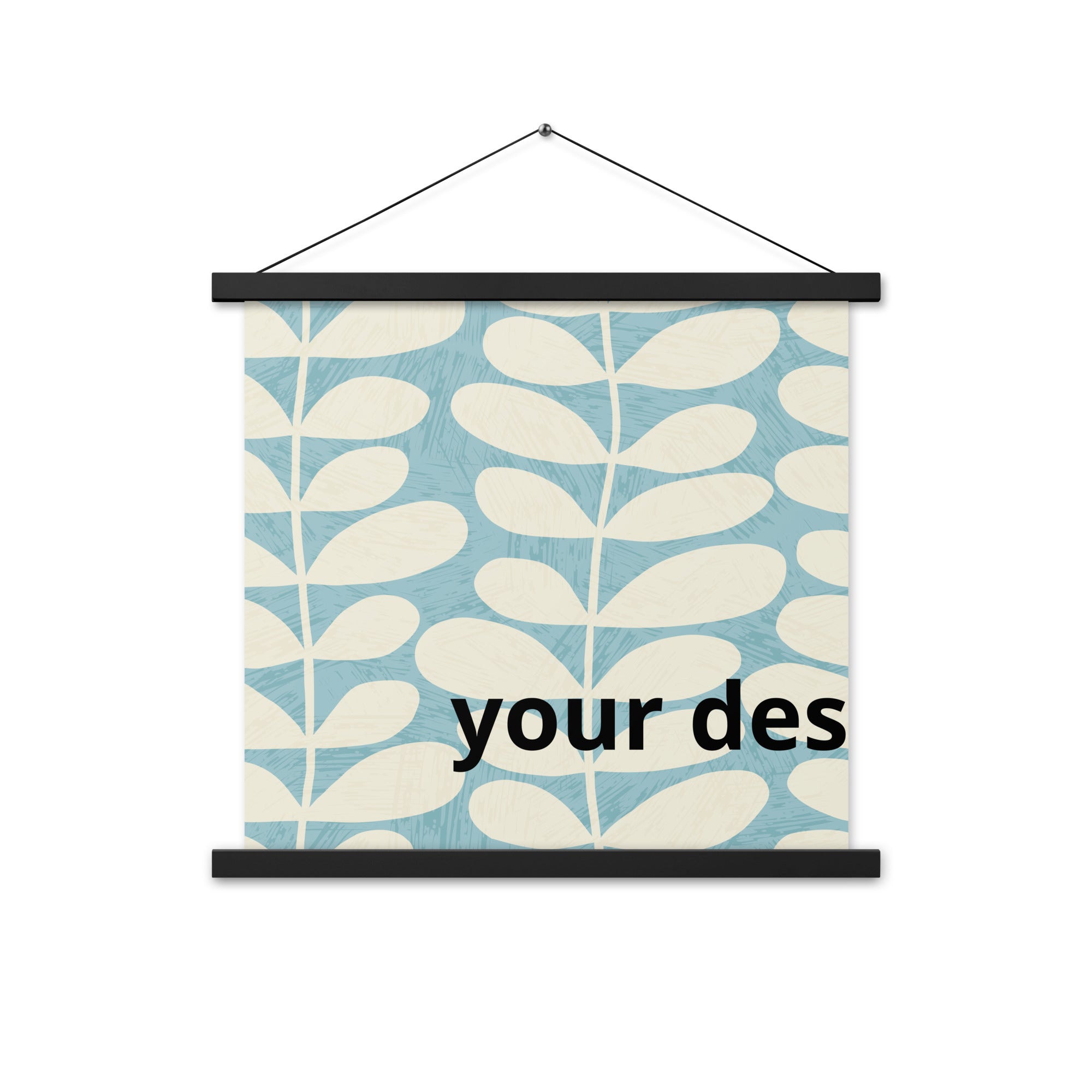 Poster with hangers