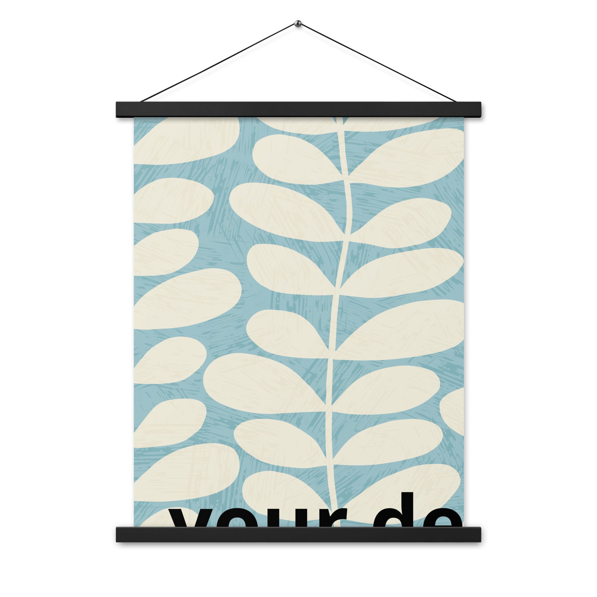 Poster with hangers