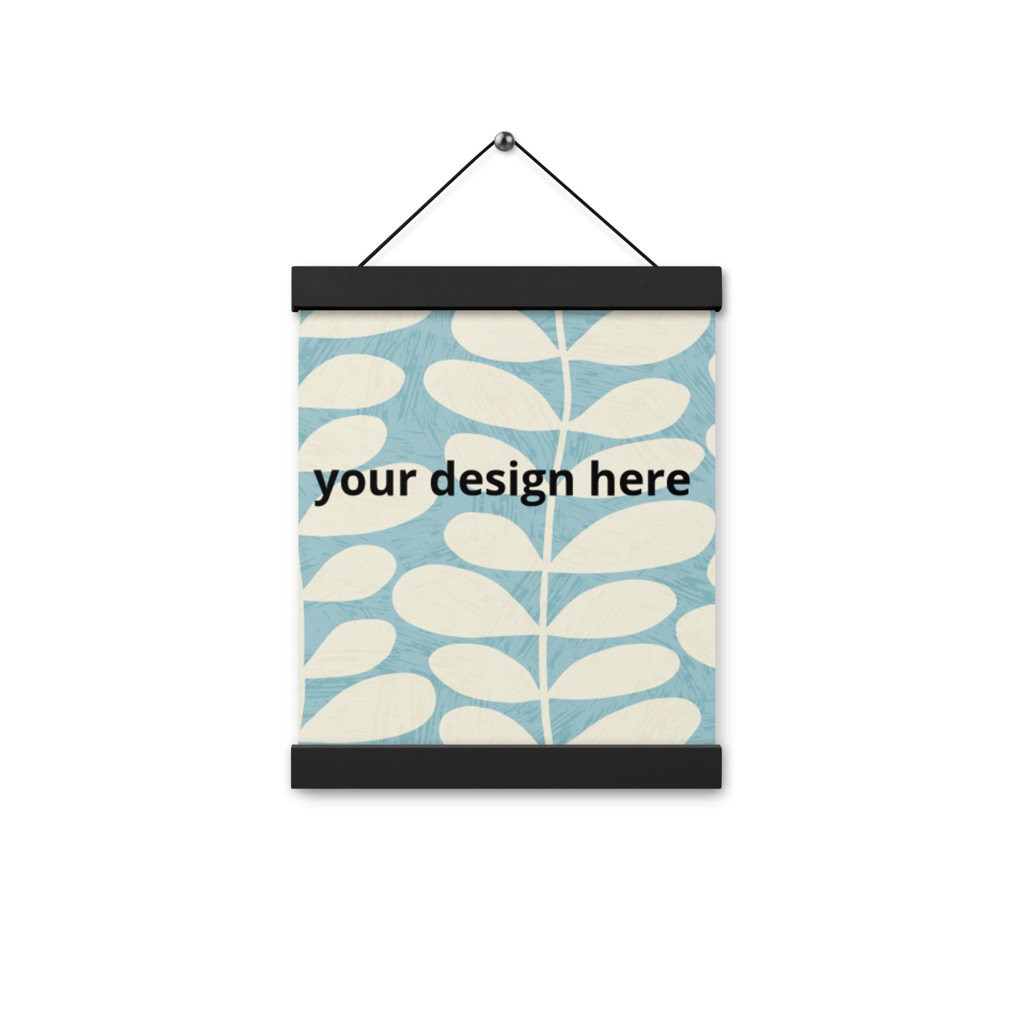 Poster with hangers
